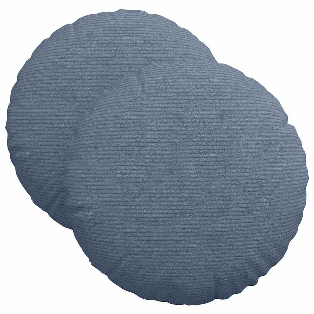 Vidaxx Sitzkissen 2 Stück blau ø 40 cm Baumwollstoff