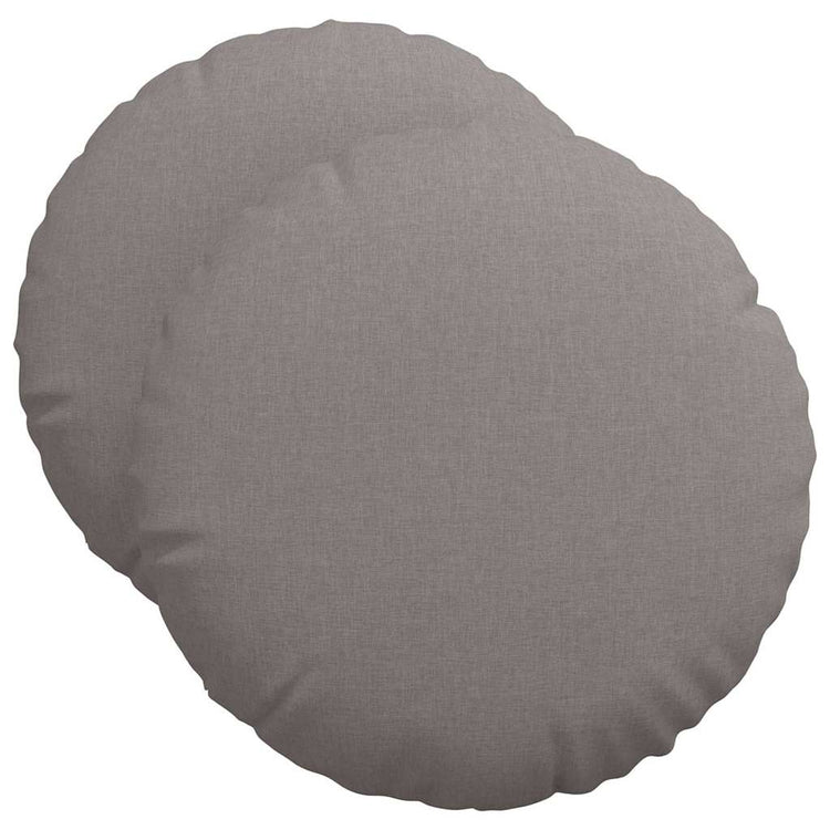 Vidaxx Sitzkissen 2 Stück Taupe ø50 x 19 cm Stoff