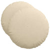 VidaXL Sitzkissen 2 Stück creme ø50 x 19 cm Stoff