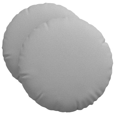 Vidaxx Sitzkissen 2 Stk. Wolkengrau ø50 x 19 cm Stoff