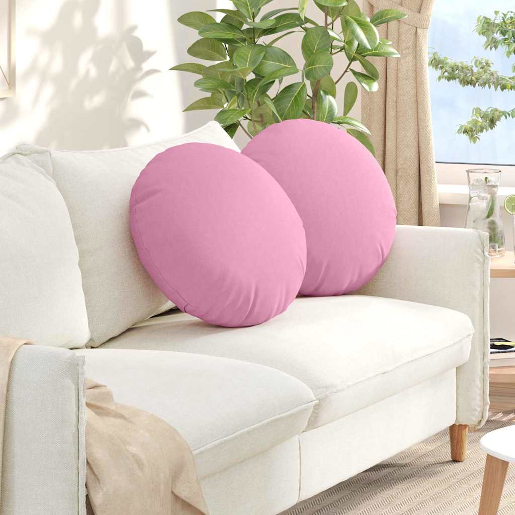 VidaXL Sitzkissen 2 Stück rosa ø50 x 19 cm Stoff