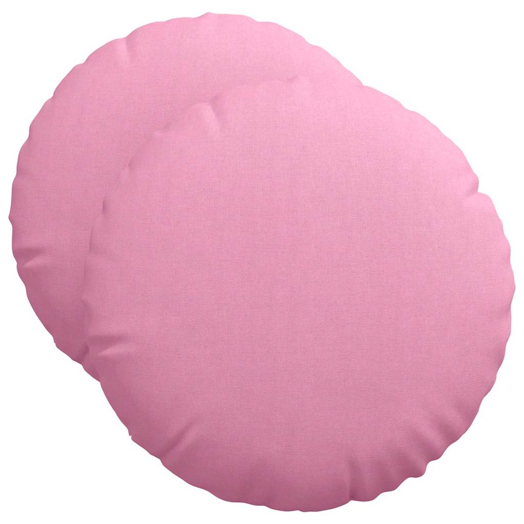 VidaXL Sitzkissen 2 Stück rosa ø50 x 19 cm Stoff