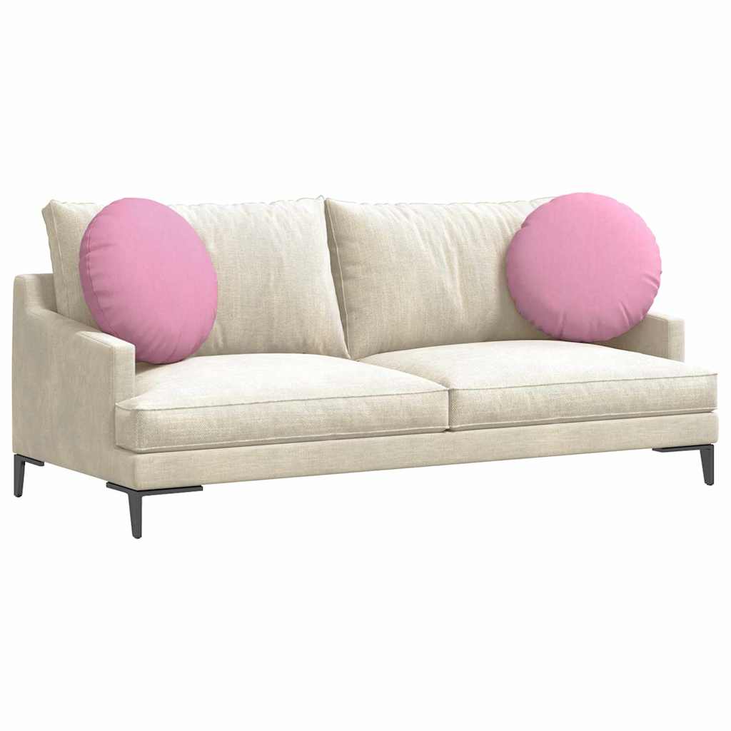 VidaXL Sitzkissen 2 Stück rosa ø50 x 19 cm Stoff