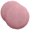 Vidaxx Sitzkissen 2 Stück rosa ø 40 x 13 cm Samt