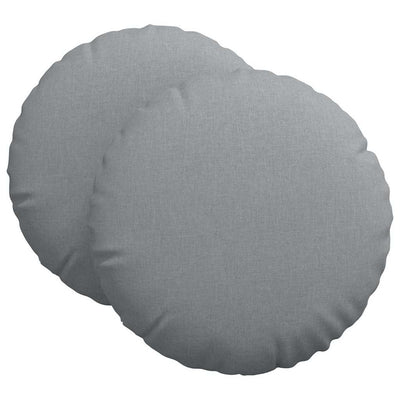 Vidaxx Sitzkissen 2 Stück hellgrau ø60 x 21 cm Stoff