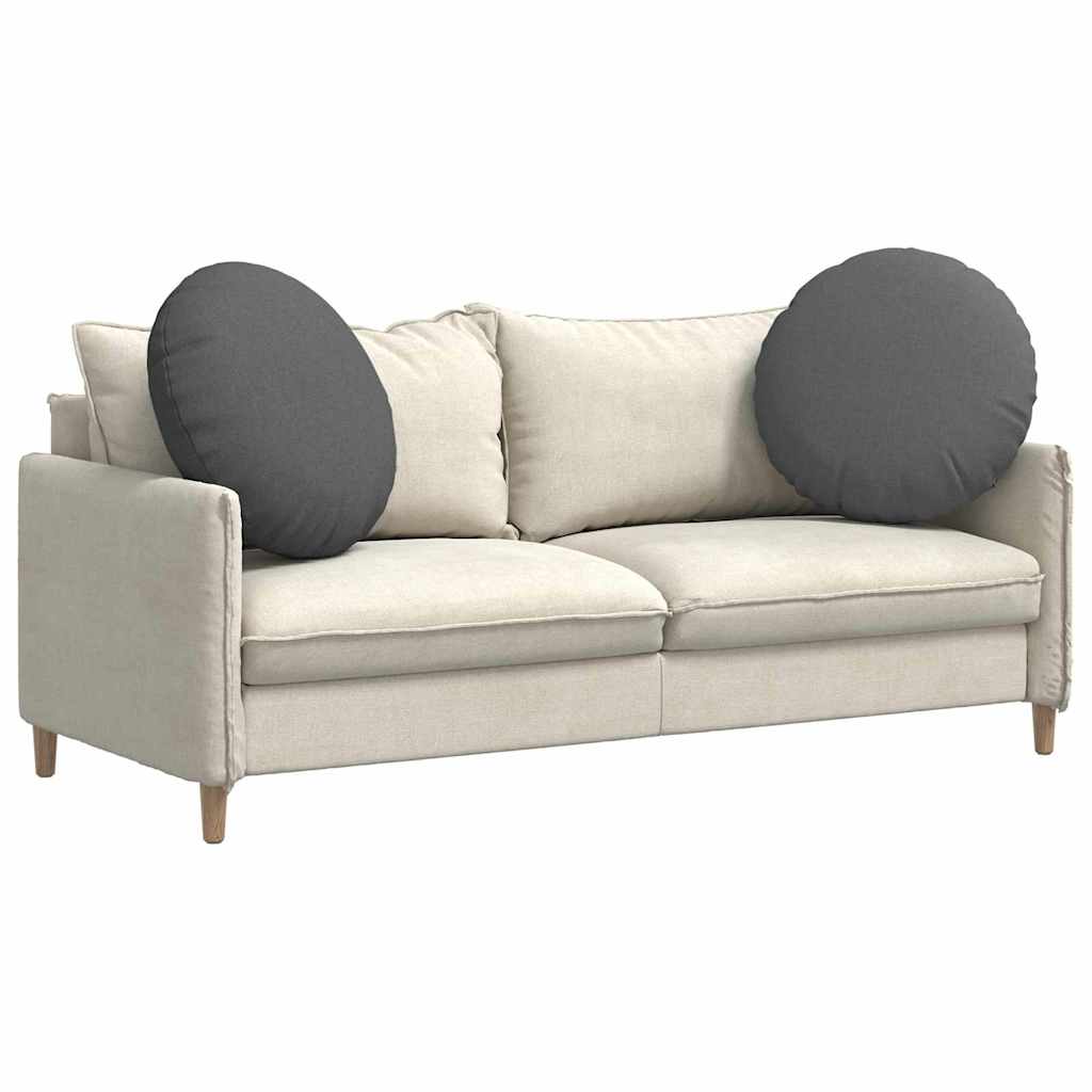 Vidaxx Sitzkissen 2 Stück dunkelgrau ø60 x 21 cm Stoff