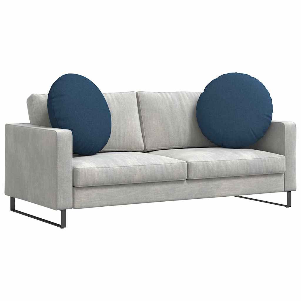 Vidaxx Sitzkissen 2 Stück blau ø60 x 21 cm Stoff