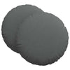 Vidaxx Sitzkissen 2 Stück dunkelgrau ø80 x 29 cm Stoff