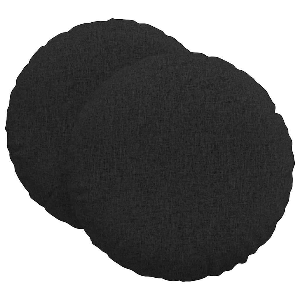 Vidaxx Sitzkissen 2 Stück schwarz ø80 x 29 cm Stoff