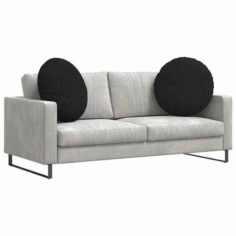 Vidaxx Sitzkissen 2 Stück schwarz ø80 x 29 cm Stoff