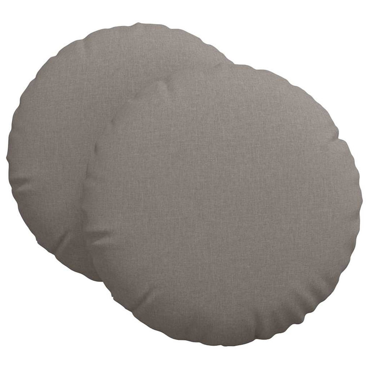 Vidaxx Sitzkissen 2 Stück Taupe ø80 x 29 cm Stoff