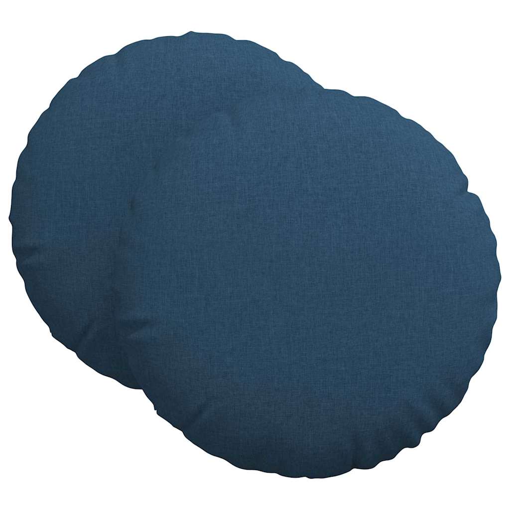 Vidaxx Sitzkissen 2 Stück blau ø80 x 29 cm Stoff