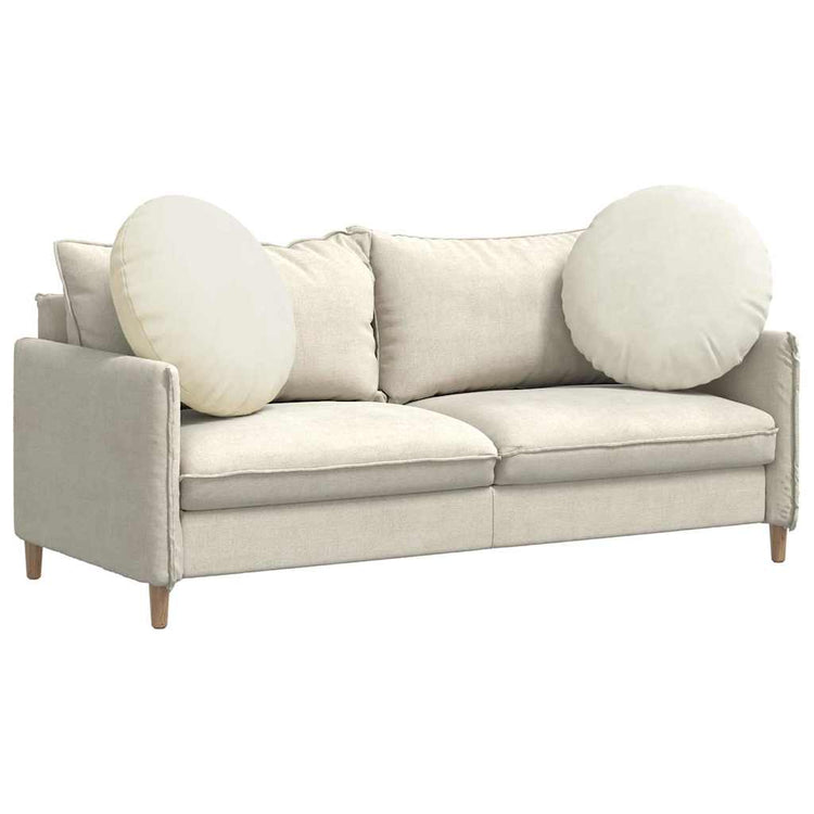 Vidaxx Sitzkissen 2 Stk. Creme ø 80 x 29 cm Samt