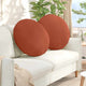 Vidaxx Sitzkissen 2 Stück rot-orange ø 80 cm Baumwollstoff