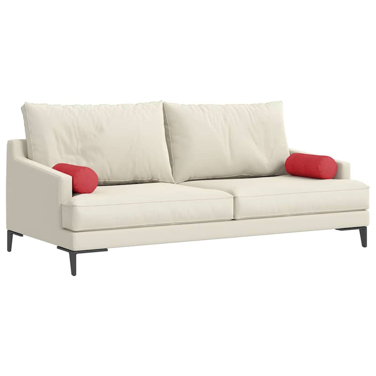 VidaXL Nackenkissen 2 Stück rot ø 15 x 40 cm Stoff