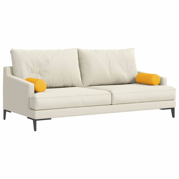 VidaXL Nackenkissen 2 Stück hellgelb ø 15 x 40 cm Cordstoff