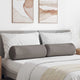 VidaXL Nackenkissen 2 Stück Taupe ø 25 x 70 cm Stoff