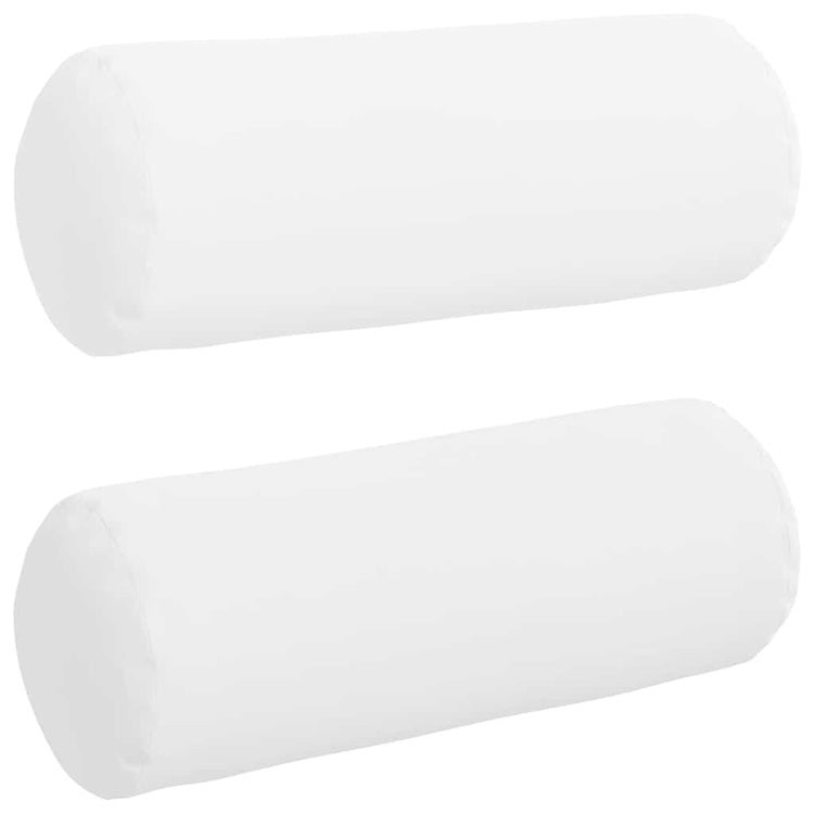 VidaXL Nackenkissen 2 Stück weiß ø 25 x 70 cm Stoff