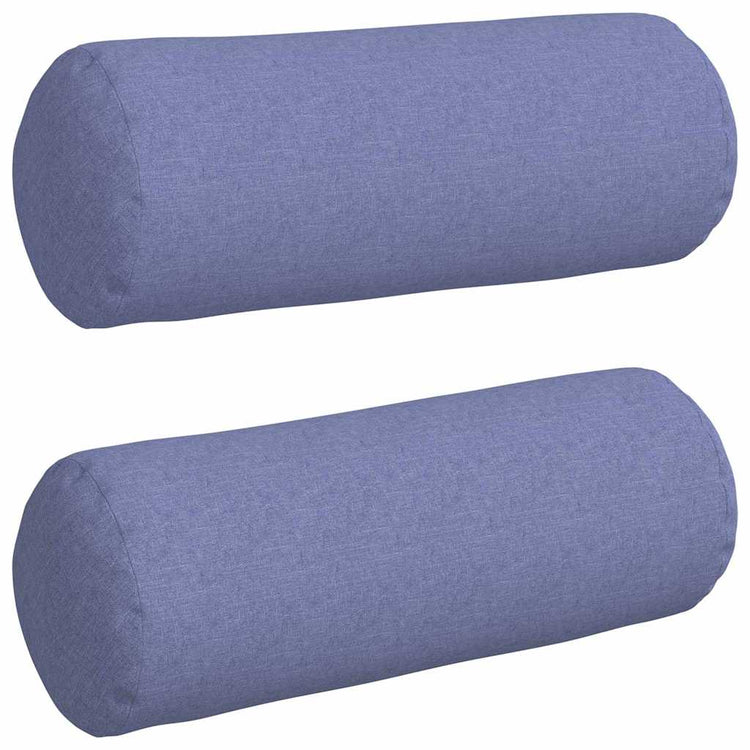 VidaXL bolster cushions 2 pieces jeans blue ø 25 x 70 cm fabric
