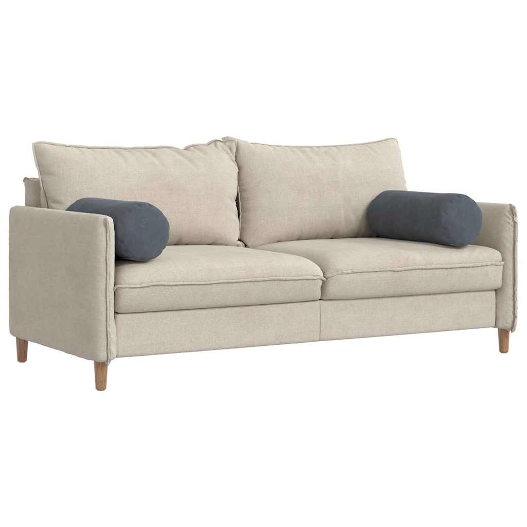 VidaXL Nackenkissen 2 Stück dunkelgrau ø 25 x 70 cm Cordstoff