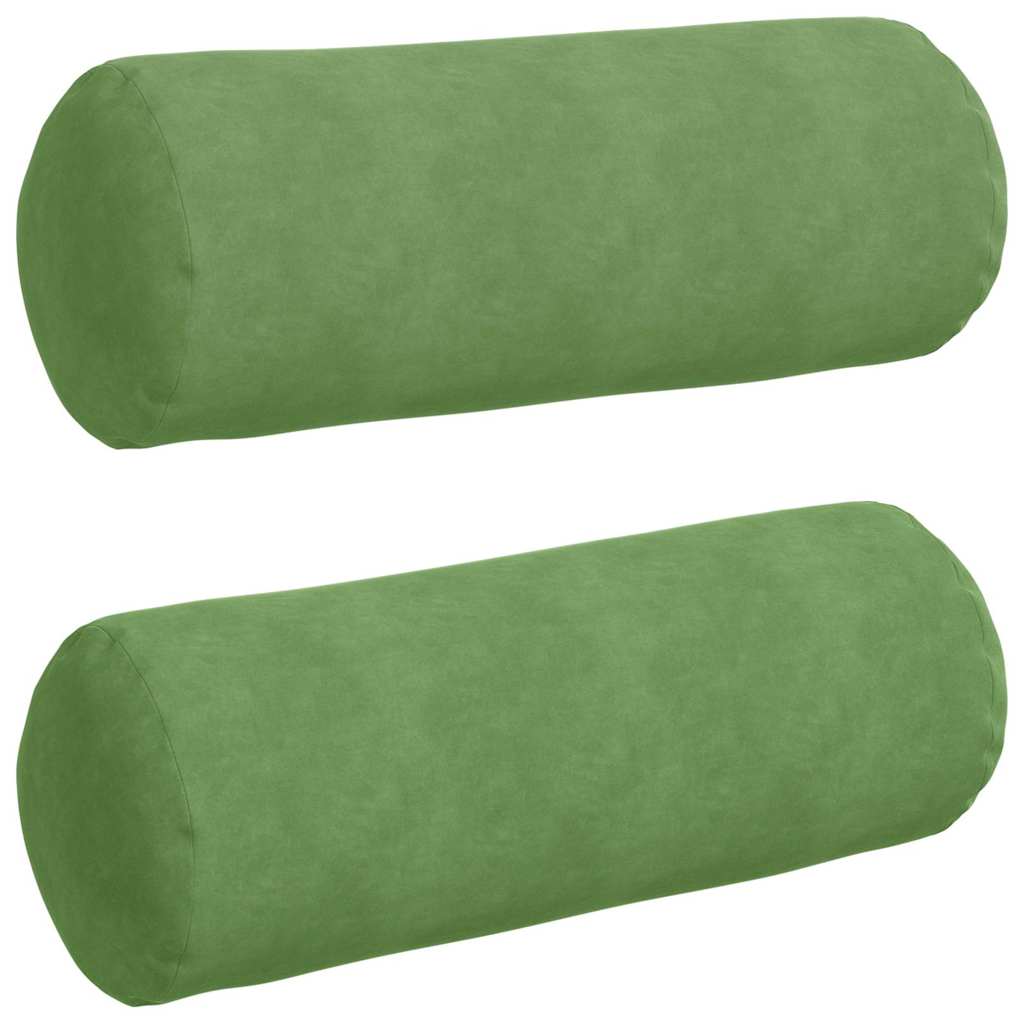 VidaXL Nackenkissen 2 Stück hellgrün ø 25 x 70 cm Cordstoff