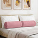 VidaXL Nackenkissen 2 Stück rosa ø 25 x 70 cm Cordstoff