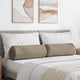 VidaXL Nackenkissen 2 Stück Taupe ø 25 x 70 cm Mikrofaserstoff