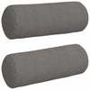 VidaXL Nackenkissen 2 Stück hellgrau ø 25 x 70 cm Cordstoff