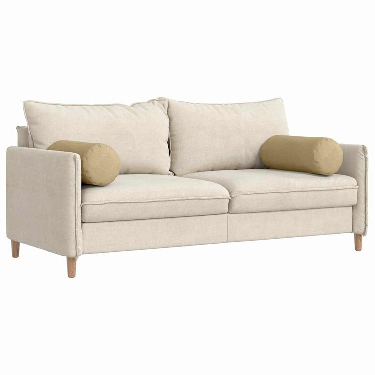 VidaXL Nackenkissen 2 Stück grau grün ø 25 x 70 cm Cordstoff