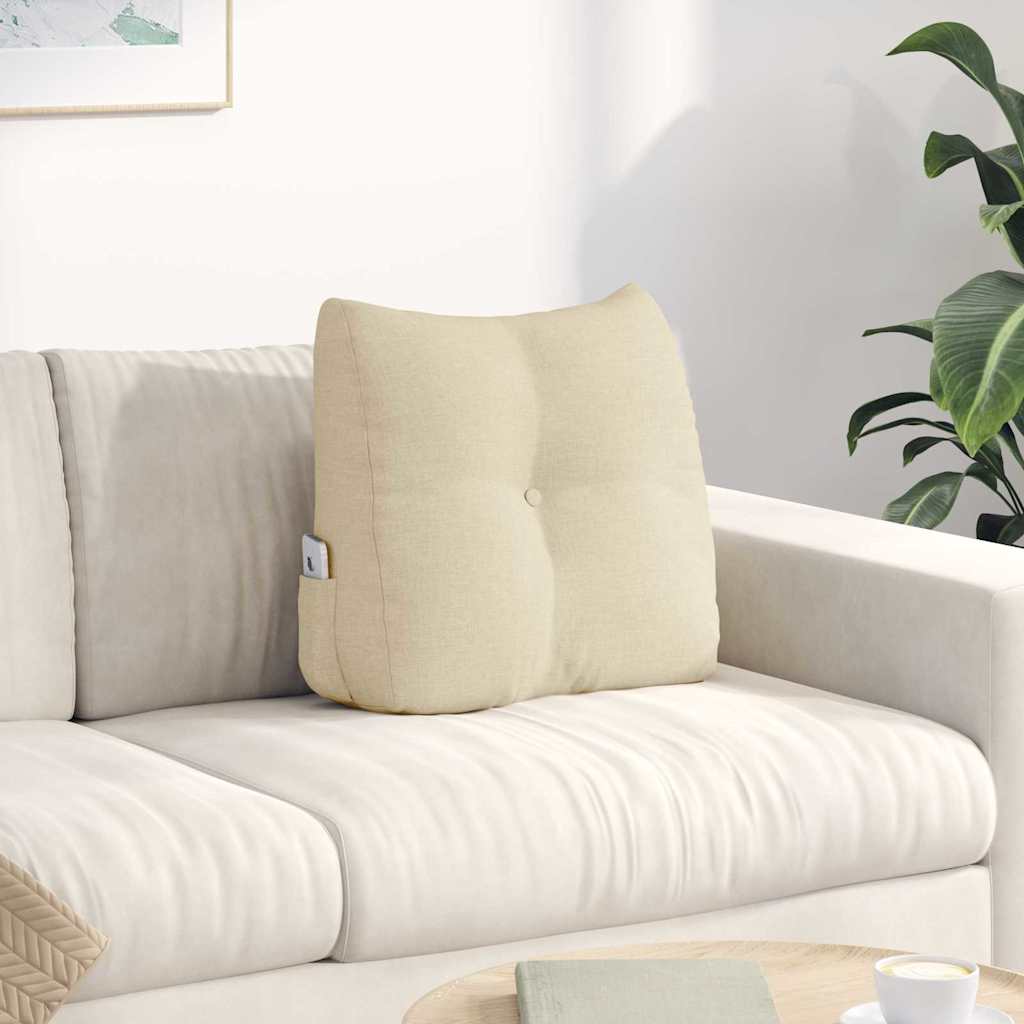 Vidaxx Rückenkissen Creme 45 x 24 x 50 cm Stoff