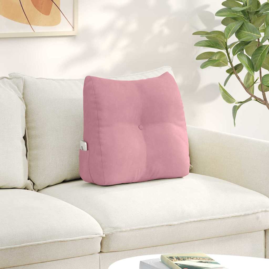 Vidaxx Rückenkissen rosa 45 x 24 x 50 cm Samt