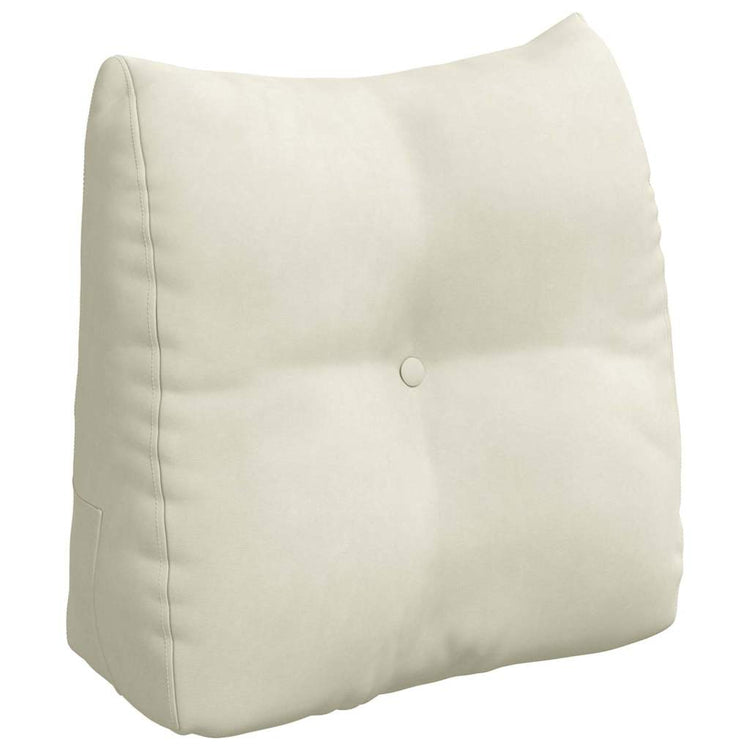 Vidaxx Rückenkissen Creme 45 x 24 x 50 cm Samt