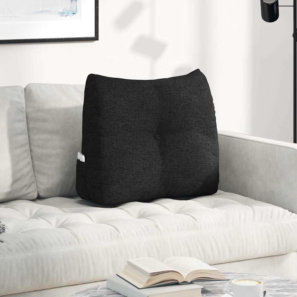 Vidaxx Rückenkissen schwarz 60 x 24 x 50 cm Stoff