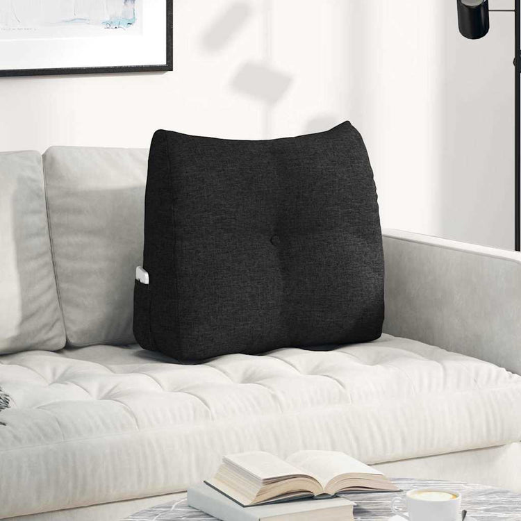 Vidaxx Rückenkissen schwarz 60 x 24 x 50 cm Stoff