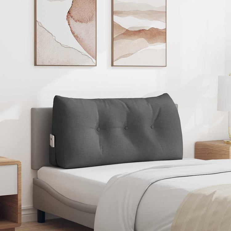 Vidaxx Rückenkissen dunkelgrau 100 x 24 x 50 cm Stoff