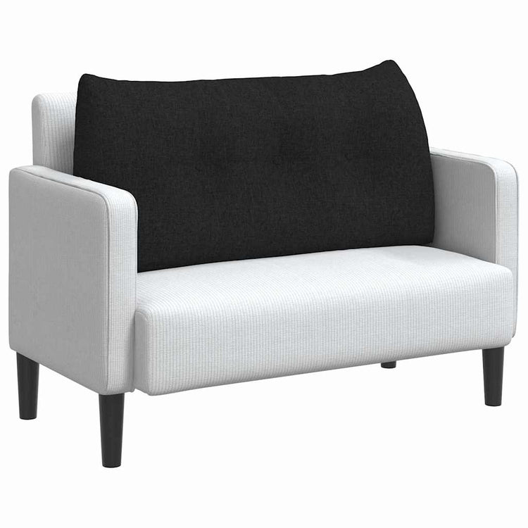 VidaXL Rückenkissen schwarz 100 x 24 x 50 cm Stoff
