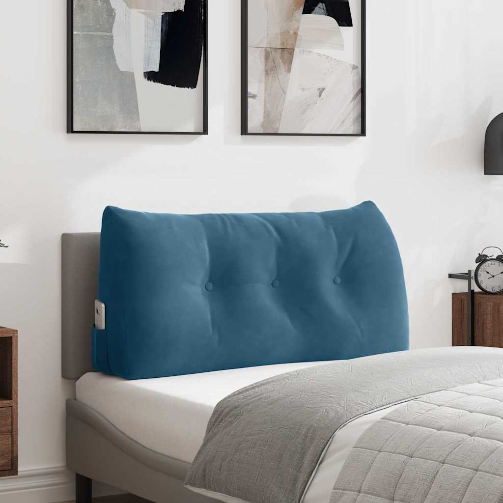 Vidaxx Rückenkissen Blau 100 x 24 x 50 cm Samt