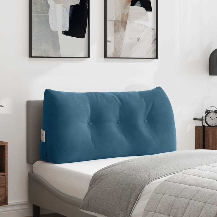 Vidaxx Rückenkissen Blau 100 x 24 x 50 cm Samt