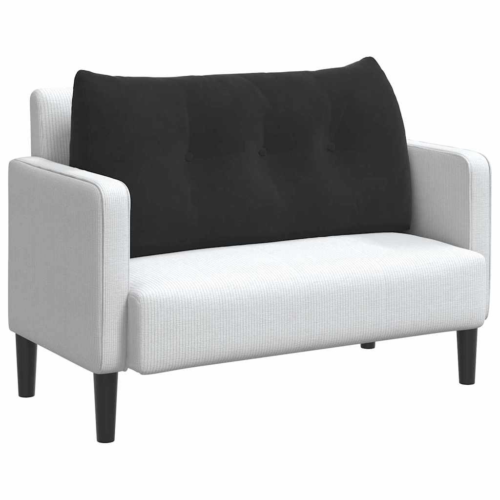 Vidaxx Rückenkissen Schwarz 100 x 24 x 50 cm Samt