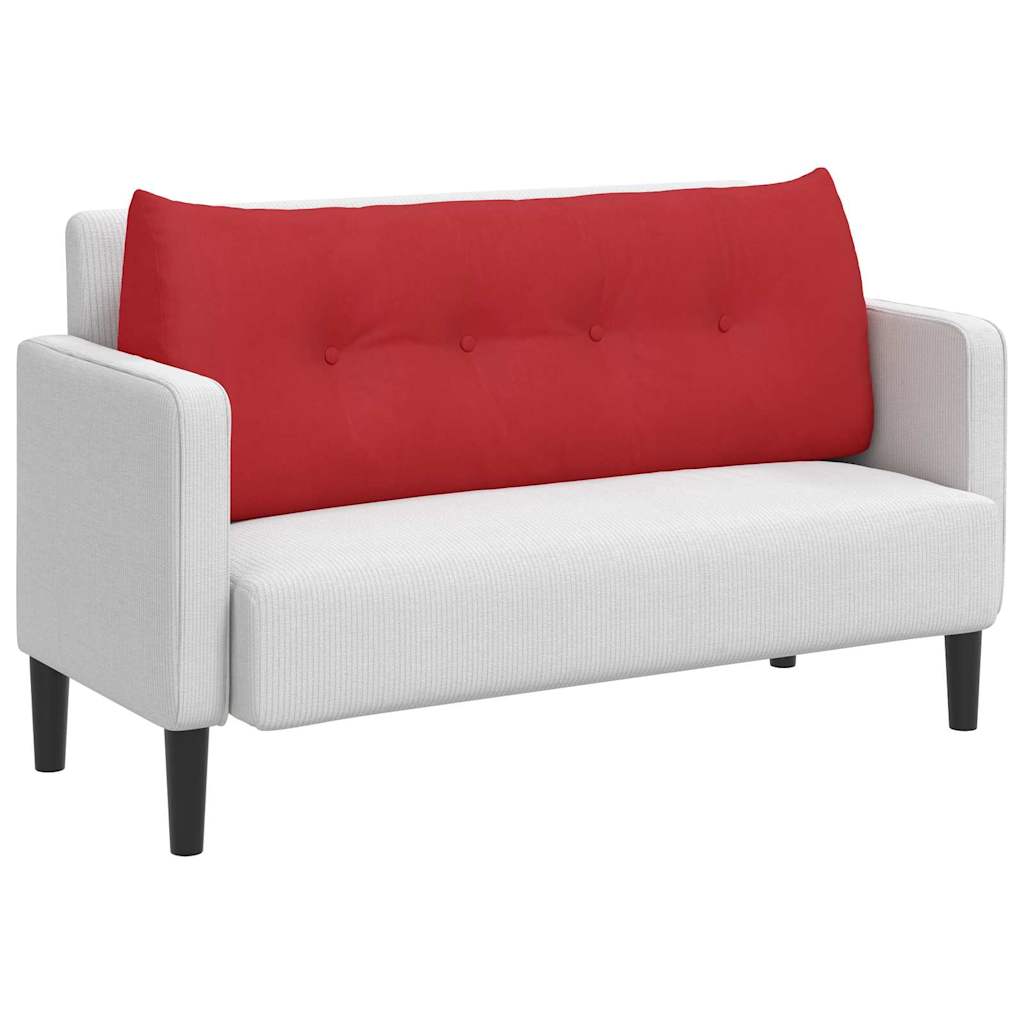Vidaxx Rückenkissen rot 120 x 24 x 50 cm Stoff