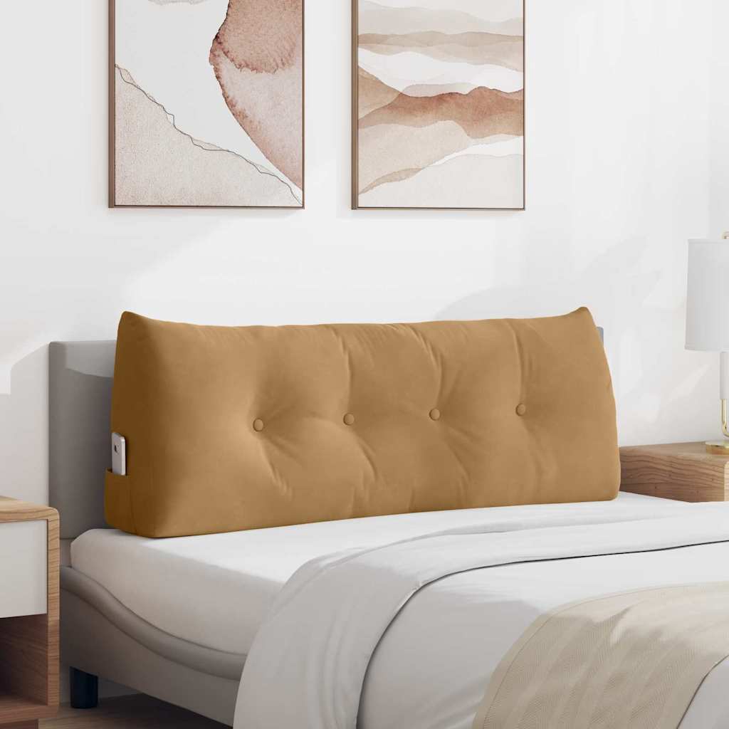 Vidaxx Rückenkissen braun 120 x 24 x 50 cm Samt