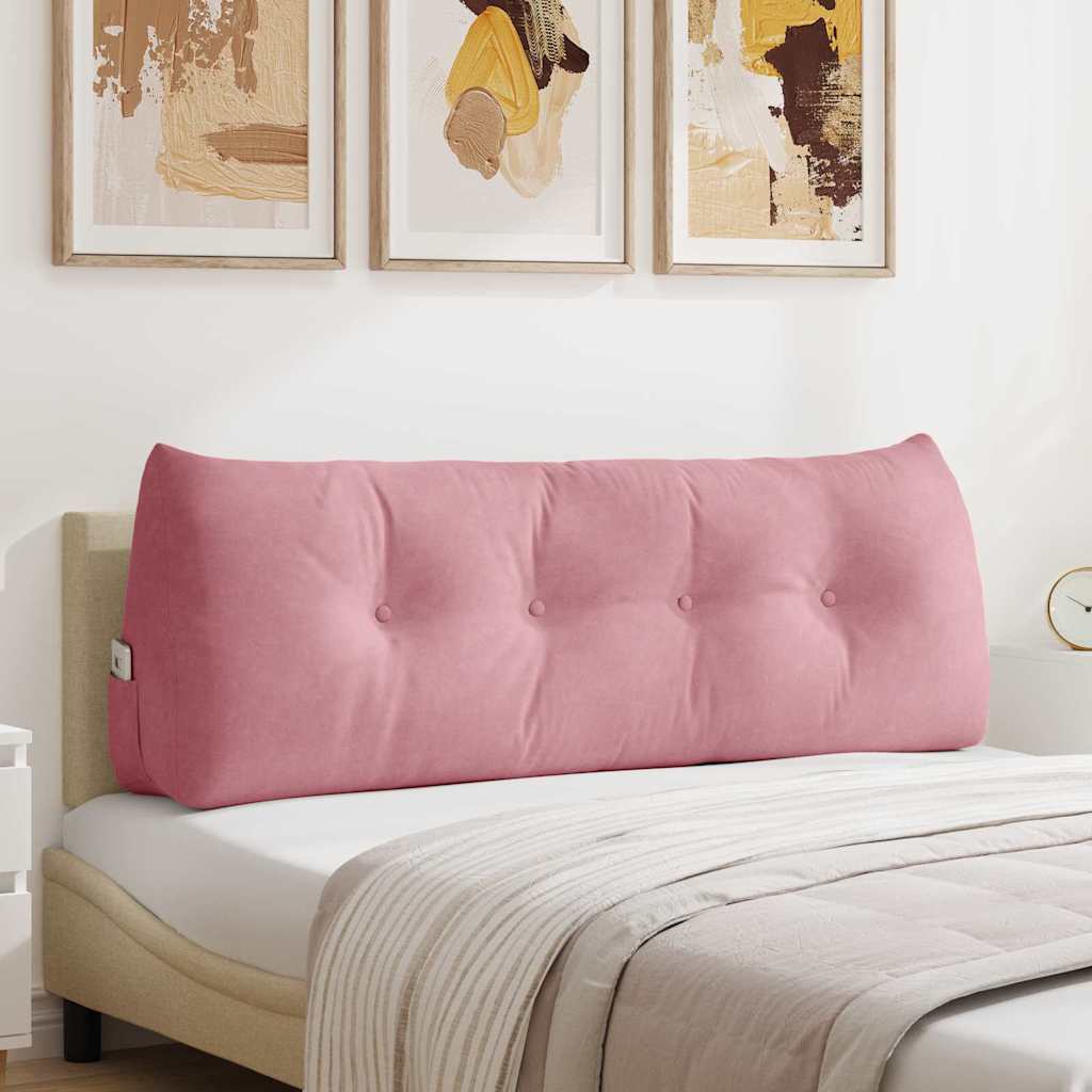Vidaxx Rückenkissen rosa 140 x 24 x 50 cm Samt