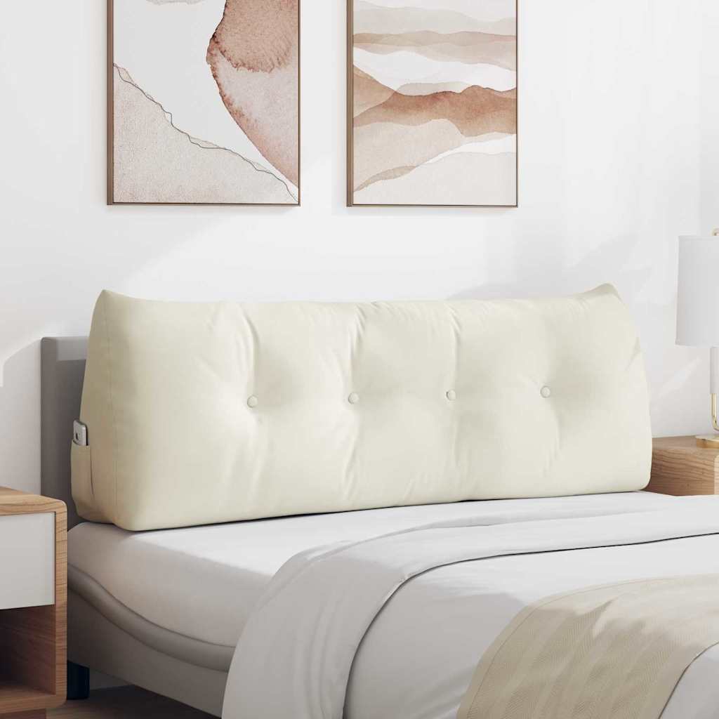Vidaxx Rückenkissen Creme 140 x 24 x 50 cm Samt
