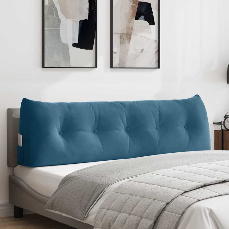 Vidaxx Rückenkissen Blau 160 x 24 x 50 cm Samt