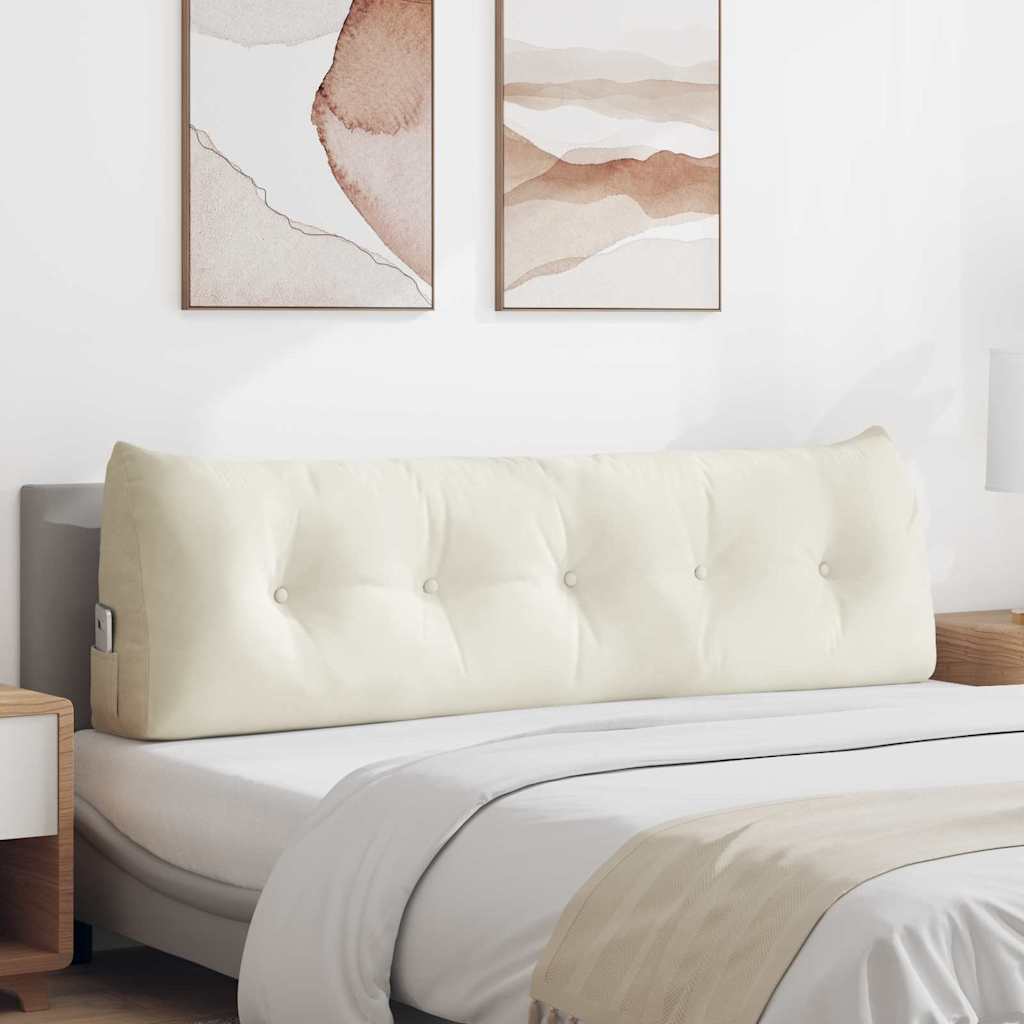 Vidaxx Rückenkissen Creme 160 x 24 x 50 cm Samt