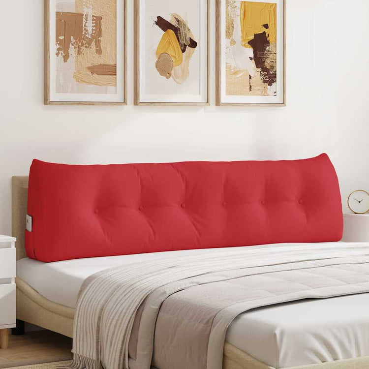 VidaXL Rückenkissen rot 180 x 24 x 50 cm Stoff
