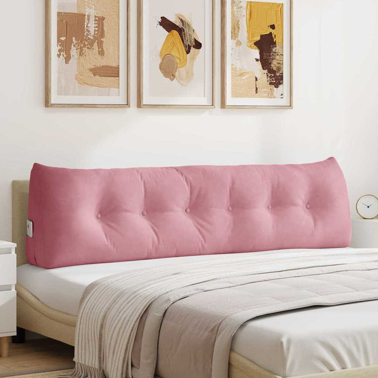 Vidaxx Rückenkissen rosa 180 x 24 x 50 cm Samt