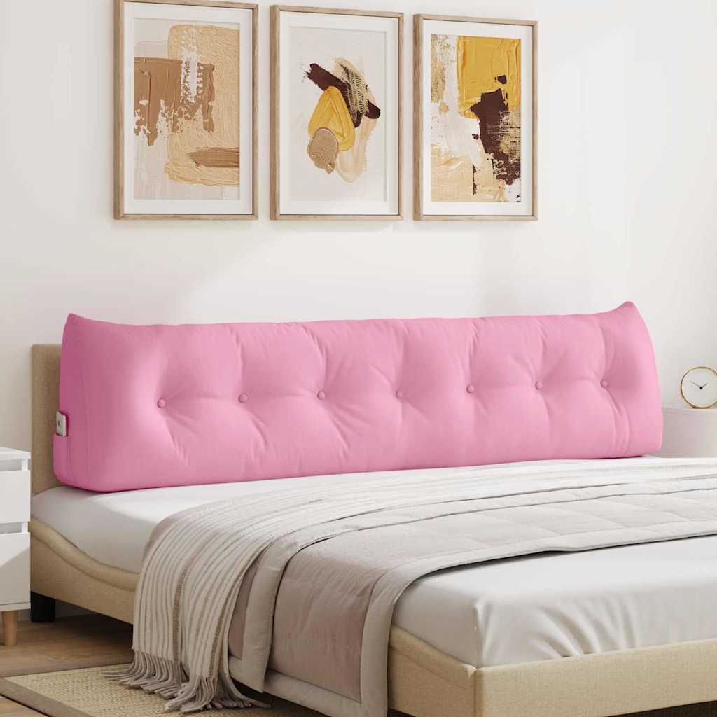 VidaXL Rückenkissen rosa 200 x 24 x 50 cm Stoff