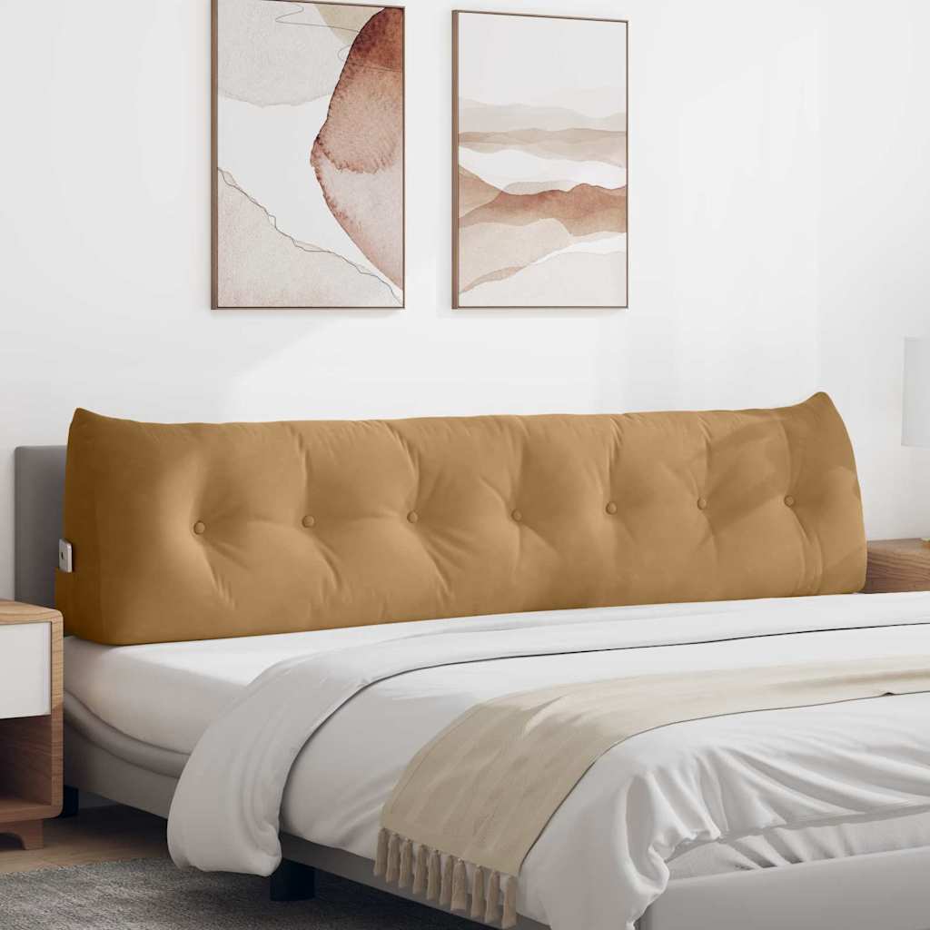 Vidaxx Rückenkissen braun 200 x 24 x 50 cm Samt