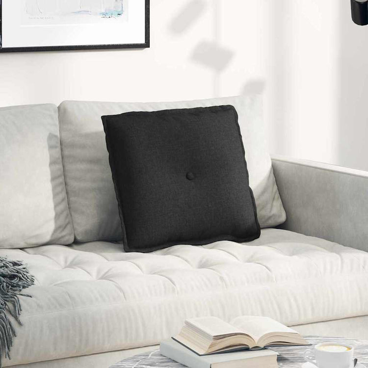 Vidaxx Rückenkissen schwarz 50 x 19 x 45 cm Stoff